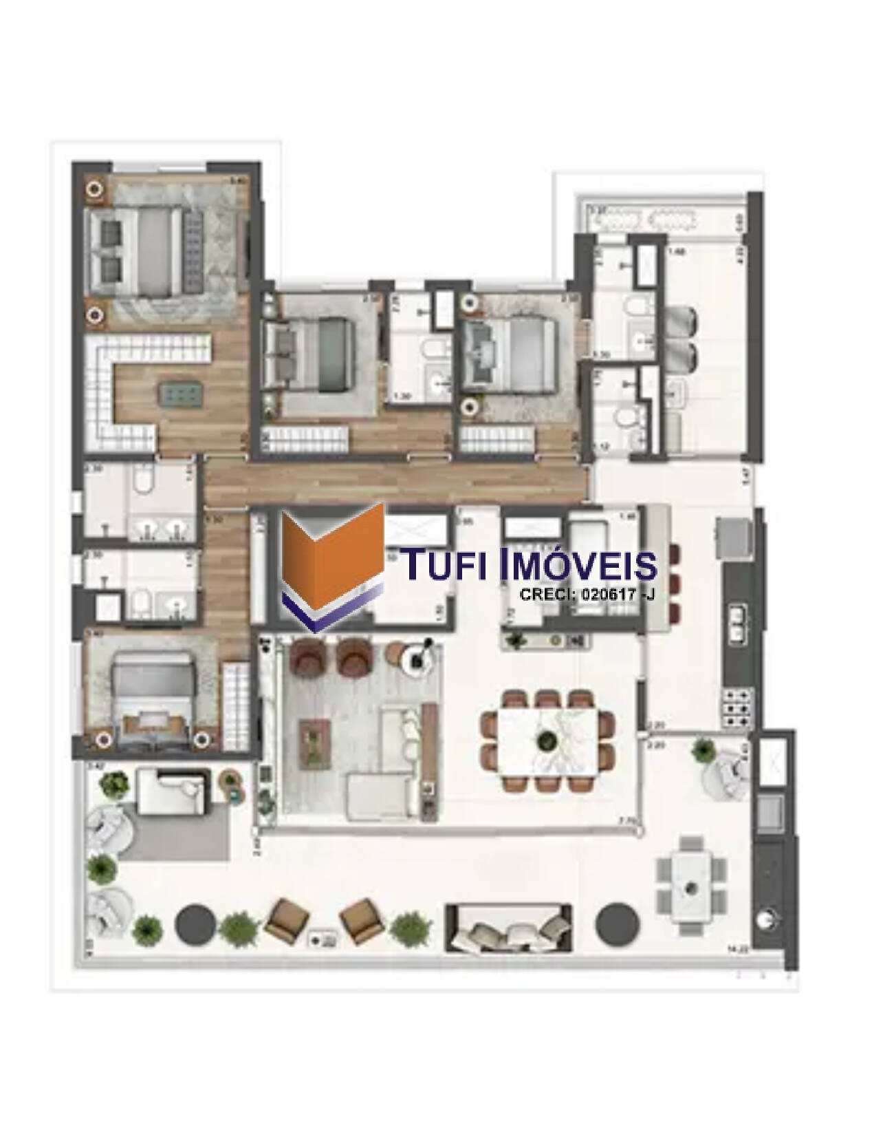 Apartamento à venda com 4 quartos, 211m² - Foto 13