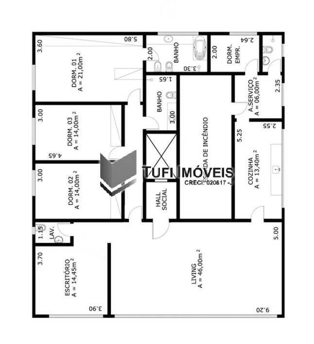 Apartamento, 3 quartos, 189 m² - Foto 15