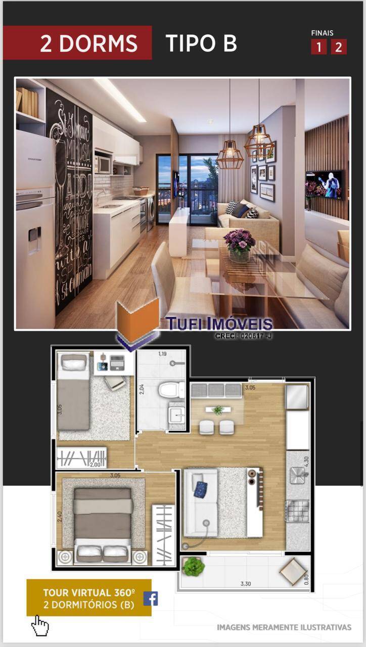 Apartamento, 2 quartos, 38 m² - Foto 13